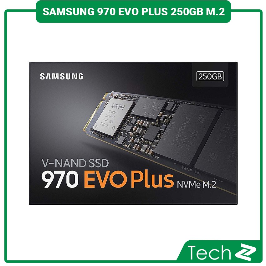 Ổ cứng SSD Samsung 970 EVO Plus 250GB M.2 PCIe NVMe 3x4 (Đọc 3500MB/s - Ghi 2300MB/s) - (MZ-V7S250BW)