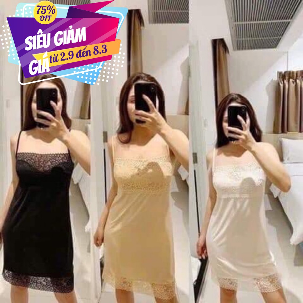 Váy ngủ lụa Sisterhood hàng thái lan (CHUYÊN SỈ LẺ HÀNG THÁI XÁCH TAY)