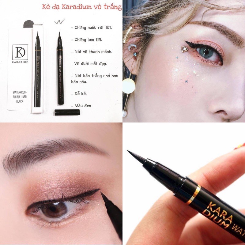 Kẻ Mắt KARADIUM Siêu Mảnh Chống Nước Hàn Quốc Mẫu Mới