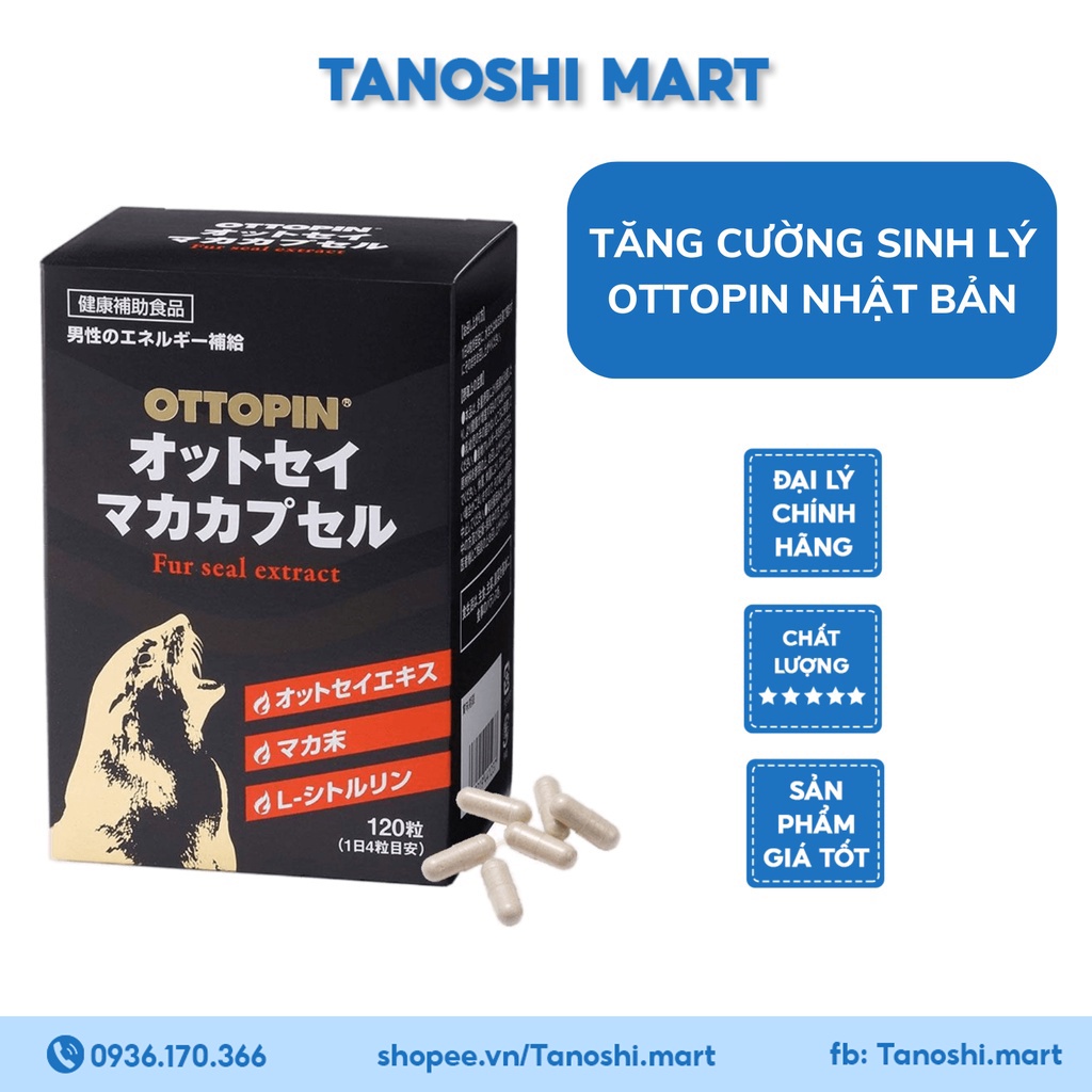 Tăng cường sinh lý OTTOPIN Nhật Bản bổ thận tráng dương chống xuất tinh sớm kéo dài thời gian quan hệ Tanoshi.Mart