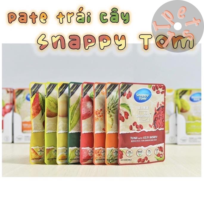 Pate cho mèo Snappy Tom Goumers 70g đại tiệc trái cây cao cấp thơm ngon