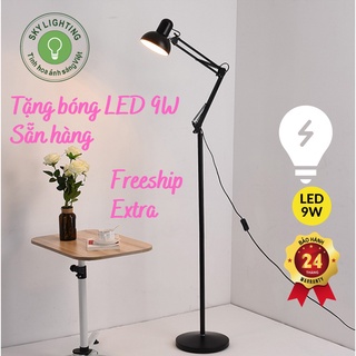 ►Đèn cây đứng Pixar trang trí phòng khách Tặng kèm bóng LED 9w ánh sáng 3000K đèn led đọc sách