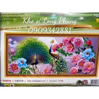 Tranh thêu Chữ thập Phu thuê viên mãn Dream valley mẫu mới DV6374 chưa thêu