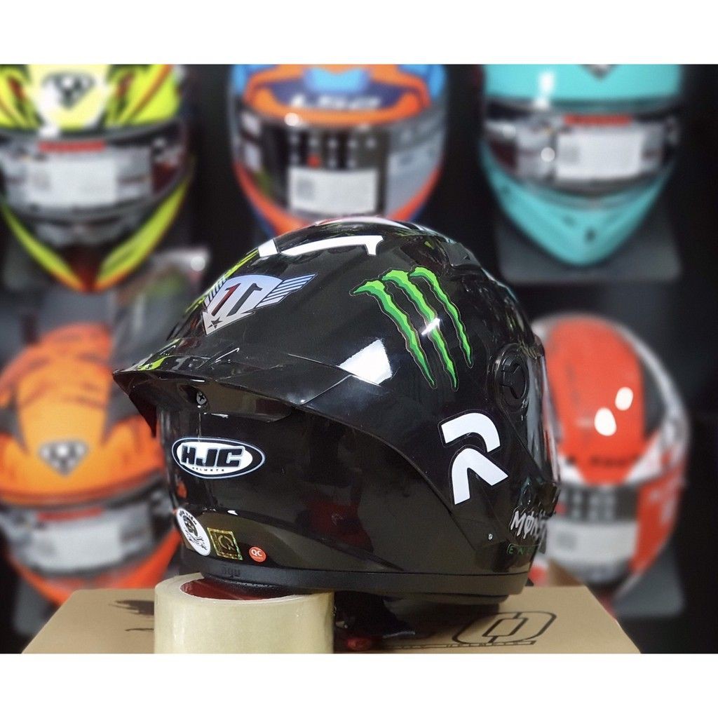 MŨ FULLFACE ĐEN BÓNG LÊN TEM HJC MONSTER RPHA 11 CỰC NGẦU, TẶNG ĐUÔI GIÓ PISTA VÀ TÚI ĐƯNG, BH 12 THÁNG