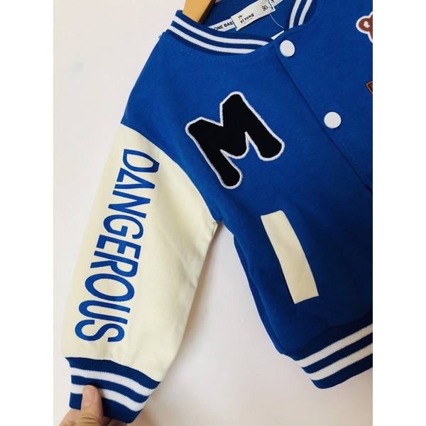 ÁO KHOÁC BOMBER THÊU GẤU HÀNG QCCC