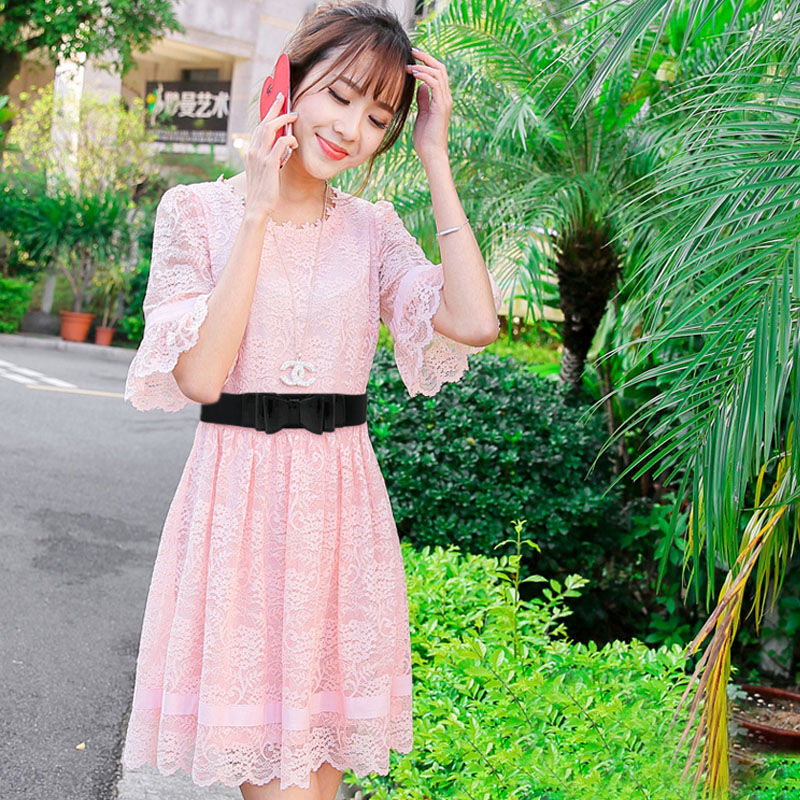 Thắt lưng co giãn có nơ phong cách đơn giản Hàn Quốc cho phái nữ