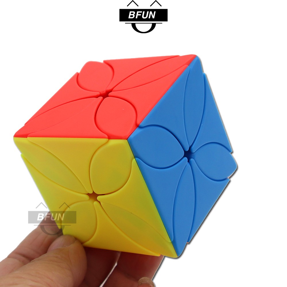 Rubik Biến Thể 6 Mặt CỎ 4 LÁ - Cục Rubik Biến Thể Xoay Trơn Giá Rẻ Đồ Chơi Trẻ Em BFUN(Shop có bán Rubik 3x3 rubik 2x2 )