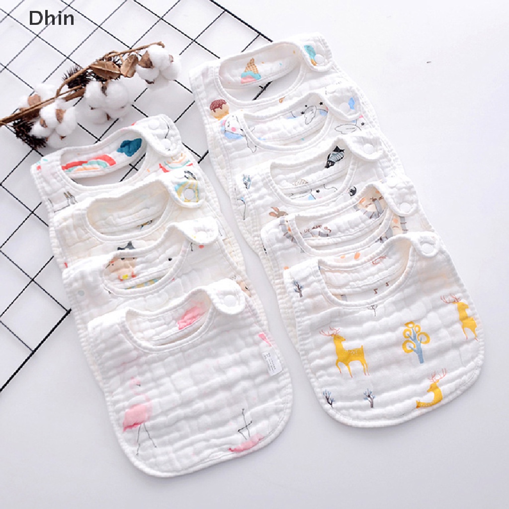Yếm Ăn Cotton Hình Chữ U Dành Cho Bé Trai Gái