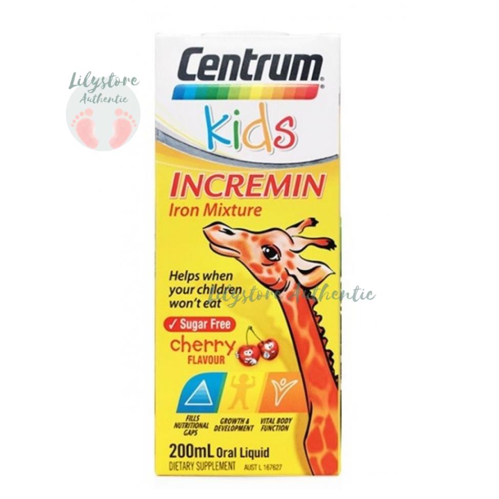 Centrum Kids Siro dành cho trẻ biếng ăn kích thích trẻ ăn ngon miệng, lọ 200ml của Úc chính hãng