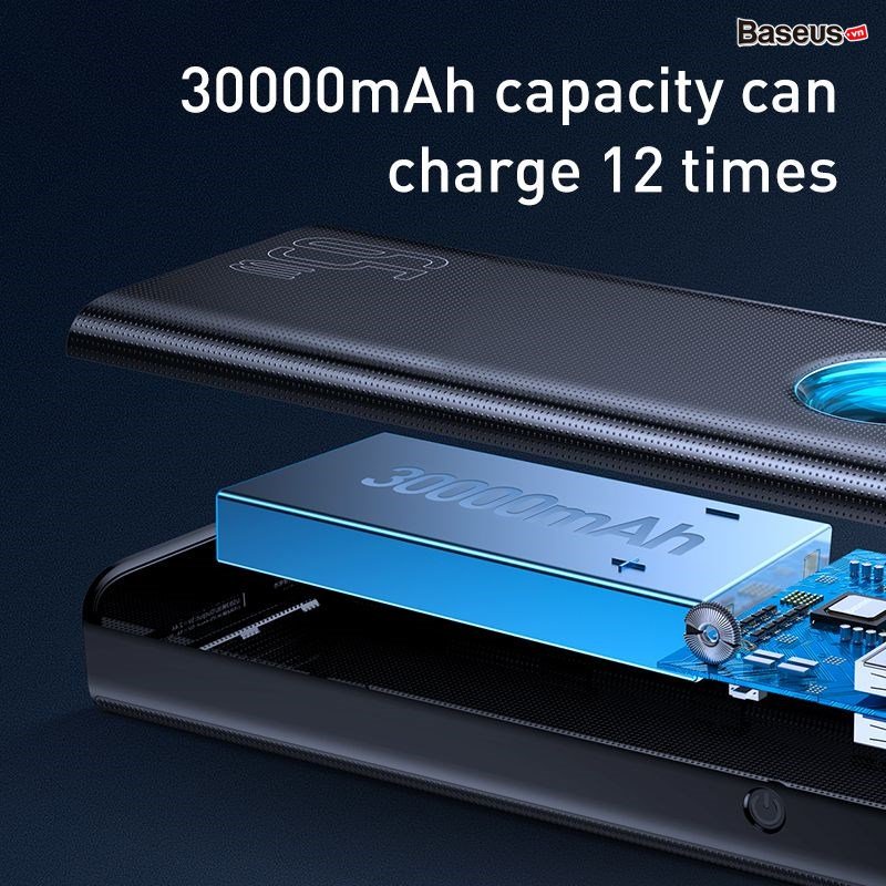 Pin sạc dự phòng đa dụng công suất cao Baseus Amblight Digital Display Quick Charge Power Bank