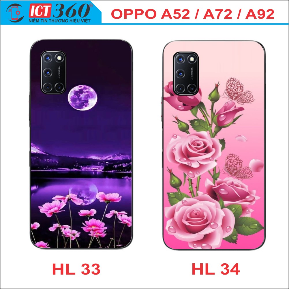 Ốp Lưng Kính Nano OPPO A52 A72 A92  - in theo Yêu Cầu