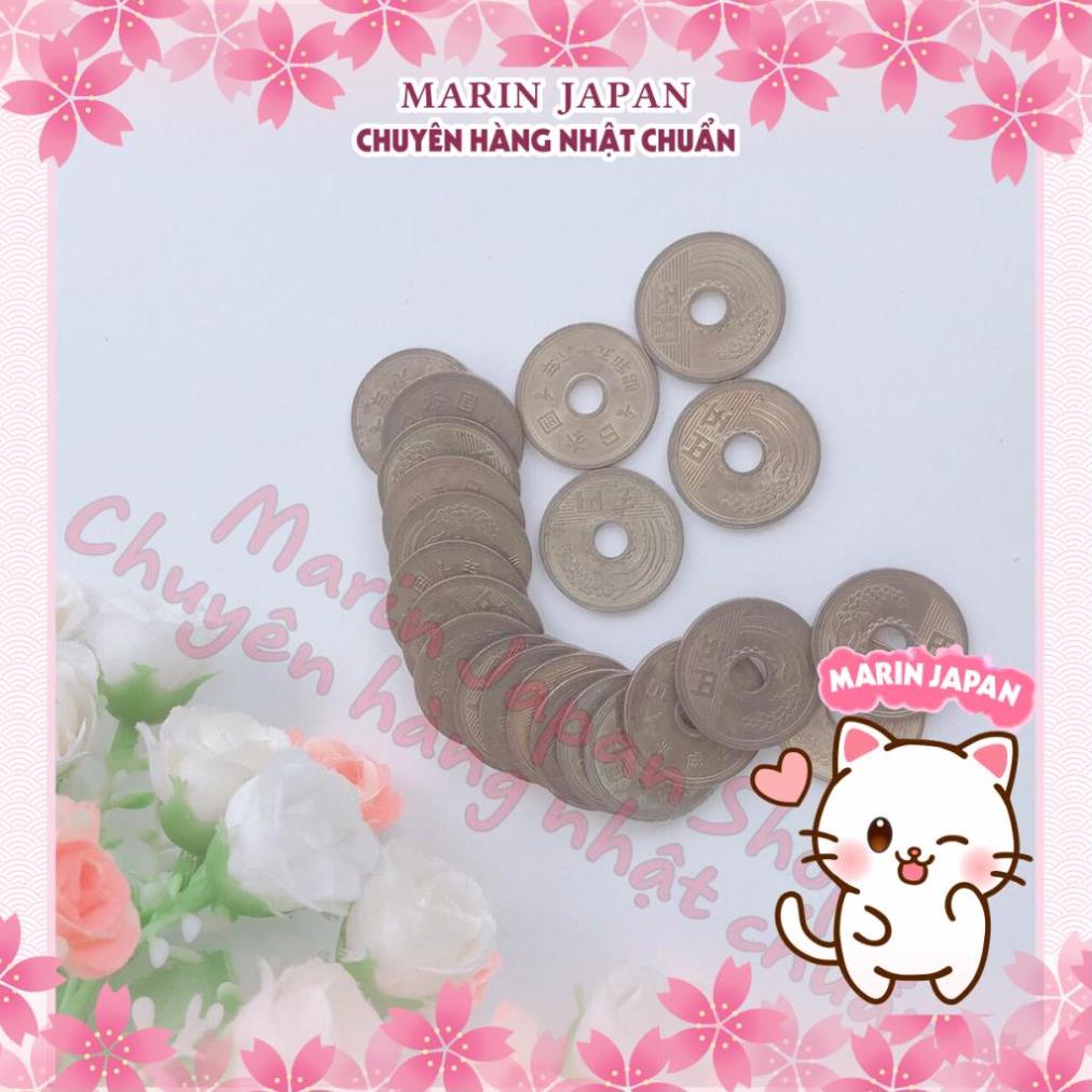 Vật Phong Thủy Đồng xu may mắn - đồng 5 Yên Nhật Bản