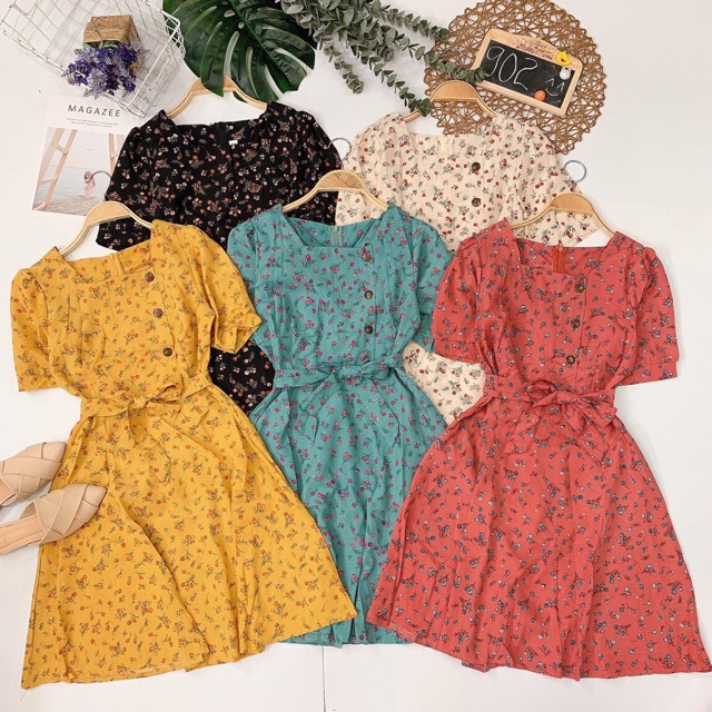 ĐẦM HOA NÚT GỖ LỆCH