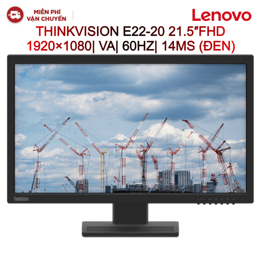 Màn Hình Máy Tính LCD LENOVO THINKVISION E22-20 21.5″FHD 1920×1080| VA| 60HZ| 14MS