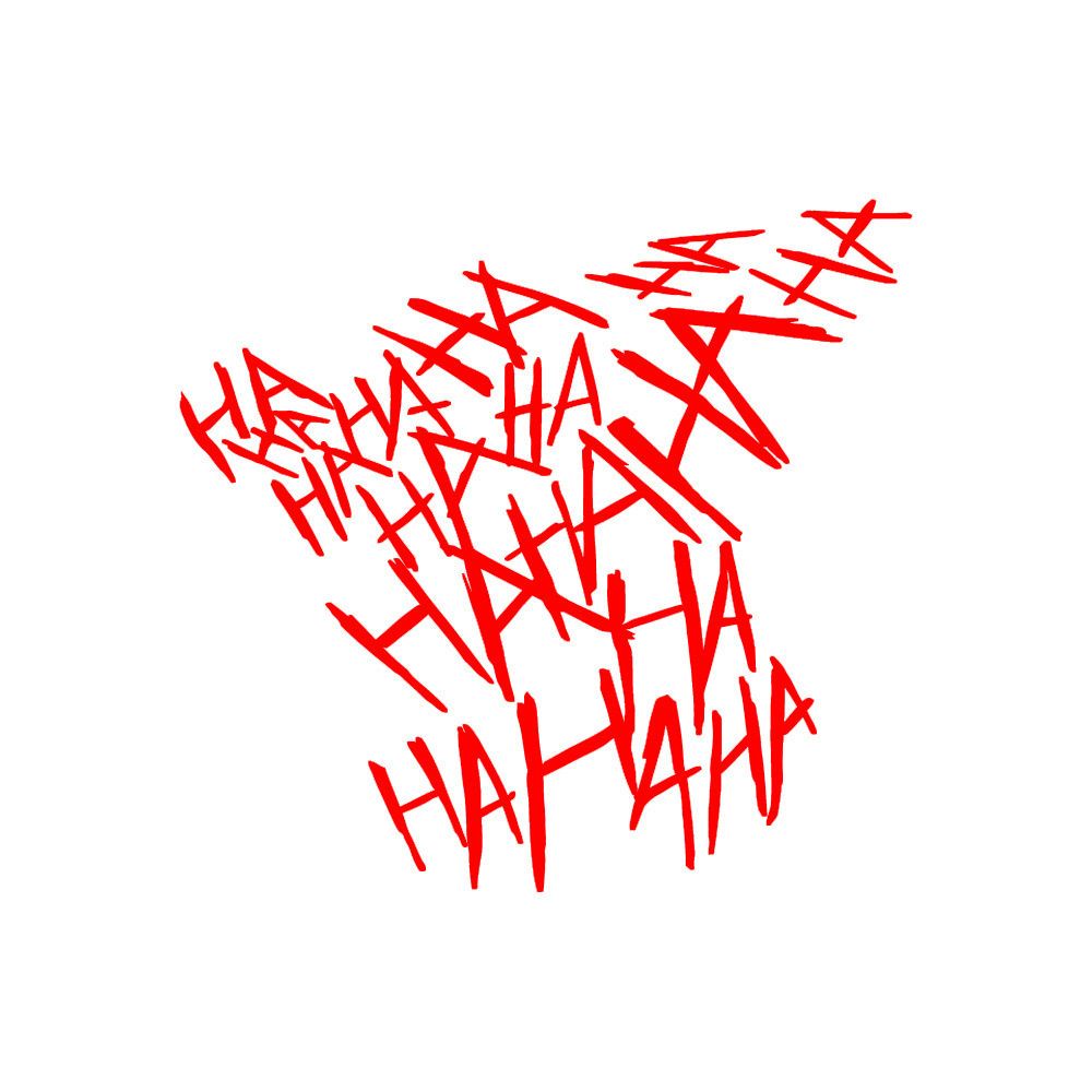 Đề can dán trang trí xe hơi hình Joker Haha cá tính