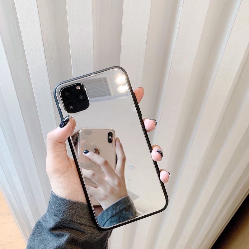 Ốp điện thoại silicon tráng gương chống sốc thích hợp cho iPhone 14 13 12 11 Pro Max 8 Plus 7