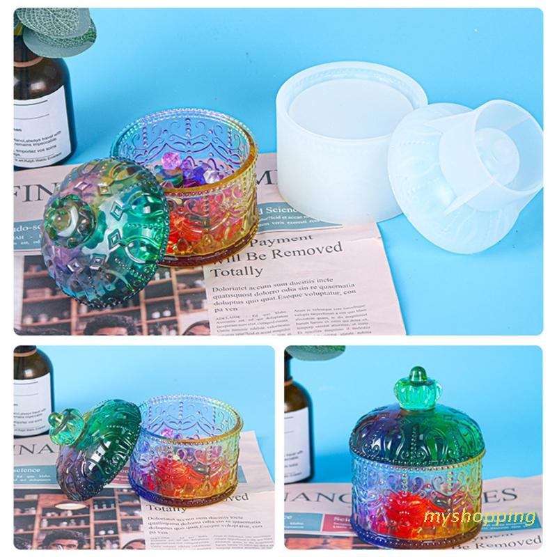 Khuôn silicon dùng làm hộp đựng trang sức bằng epoxy resin DIY