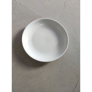 sét 5 đĩa sứ trắng sâu lòng đựng đồ xào