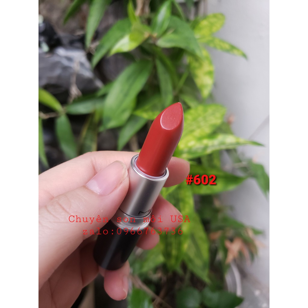 Son MAC Matte Lipstick 602 Chili chính hãng mỹ