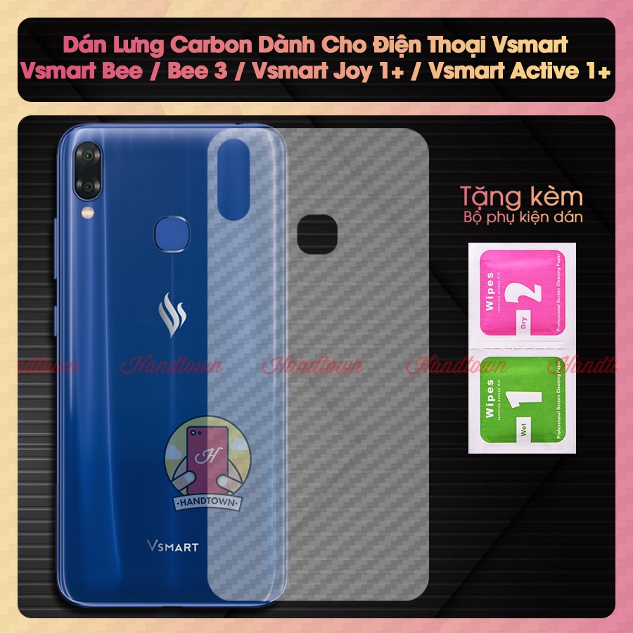 Miếng dán lưng cacbon Vsmart Bee / Vsmart Bee 3 / Vsmart Active 1 Plus / Vsmart Joy 1 Plus