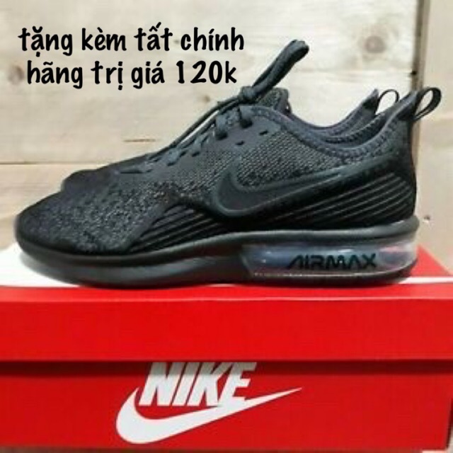 Giầy thể thao nam Nike Air Max Sequent 4 AO4485-002 tặng kèm tất chính hãng trị giá 120k