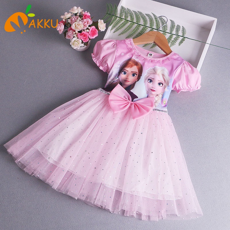 Đầm Công Chúa Aisha Ngắn Tay Thời Trang Mùa Hè Dành Cho Bé Gái