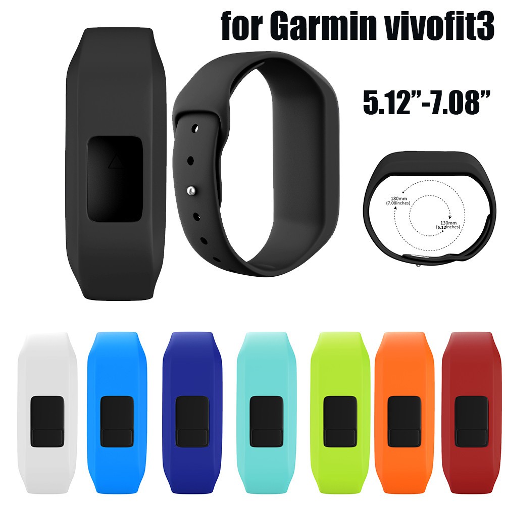 Dây Đeo Silicon Mềm Thay Thế Cho Đồng Hồ Thông Minh Garmin Vivofit 3