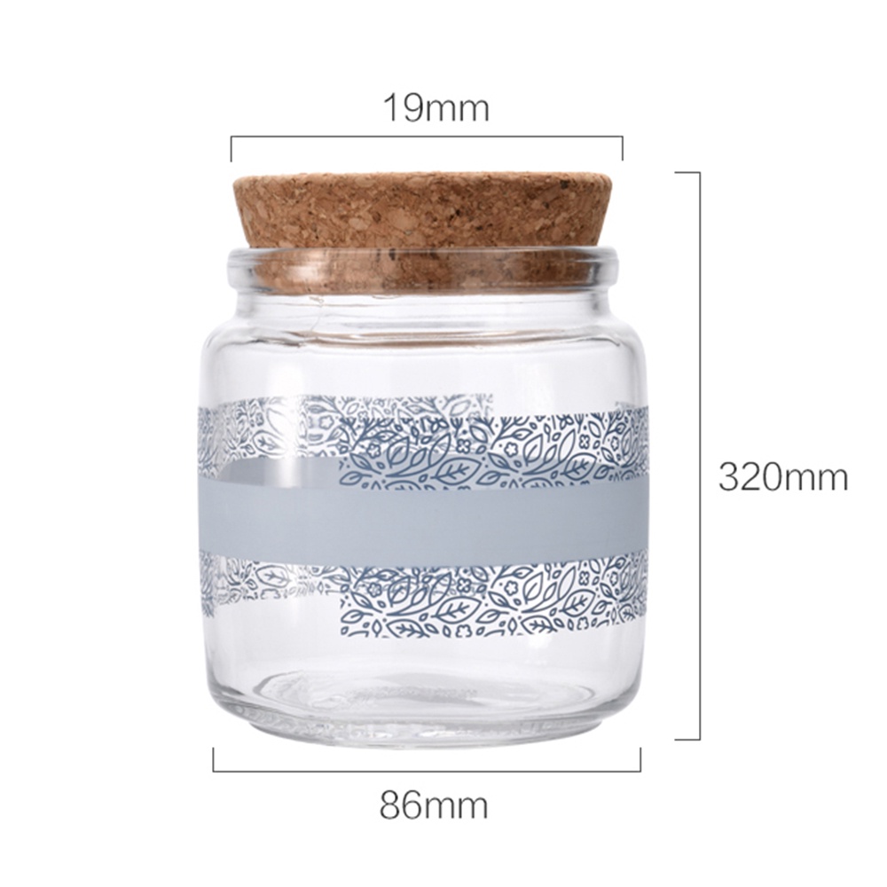 Hũ Thủy Tinh 850ml Có Nắp Đậy Đựng Thực Phẩm Khô / Kẹo / Thực Phẩm Kiểu Dáng Đơn Giản