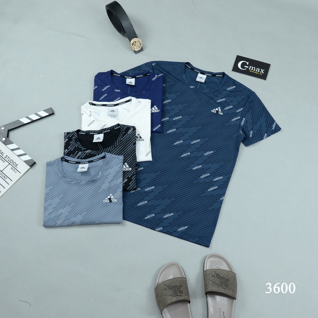 Áo phông nam thể thao adidas cao cấp mùa hè cộc tay cổ tròn chất thun lạnh mã 3600