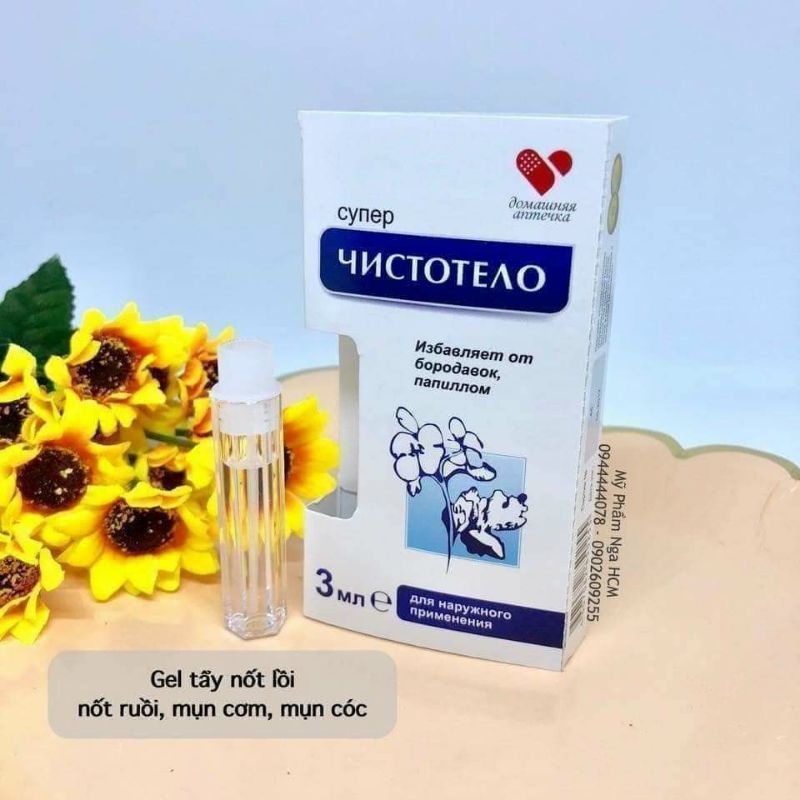 COMBO gel Tẩy Nốt Ruồi Dvelinil và kem bôi Sẹo Klirvin Nga