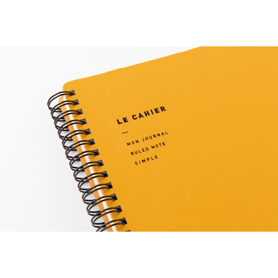 Sổ Ghi Chú ARTBOX Hàn Quốc Gáy Lò Xo Bìa Da Màu Vàng Nổi Bật