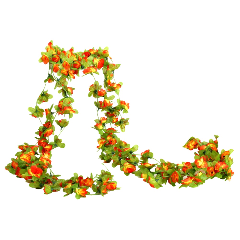 Dây Leo Hoa Hồng Giả Bằng Lụa Dùng Trang Trí Jp6--2.3M