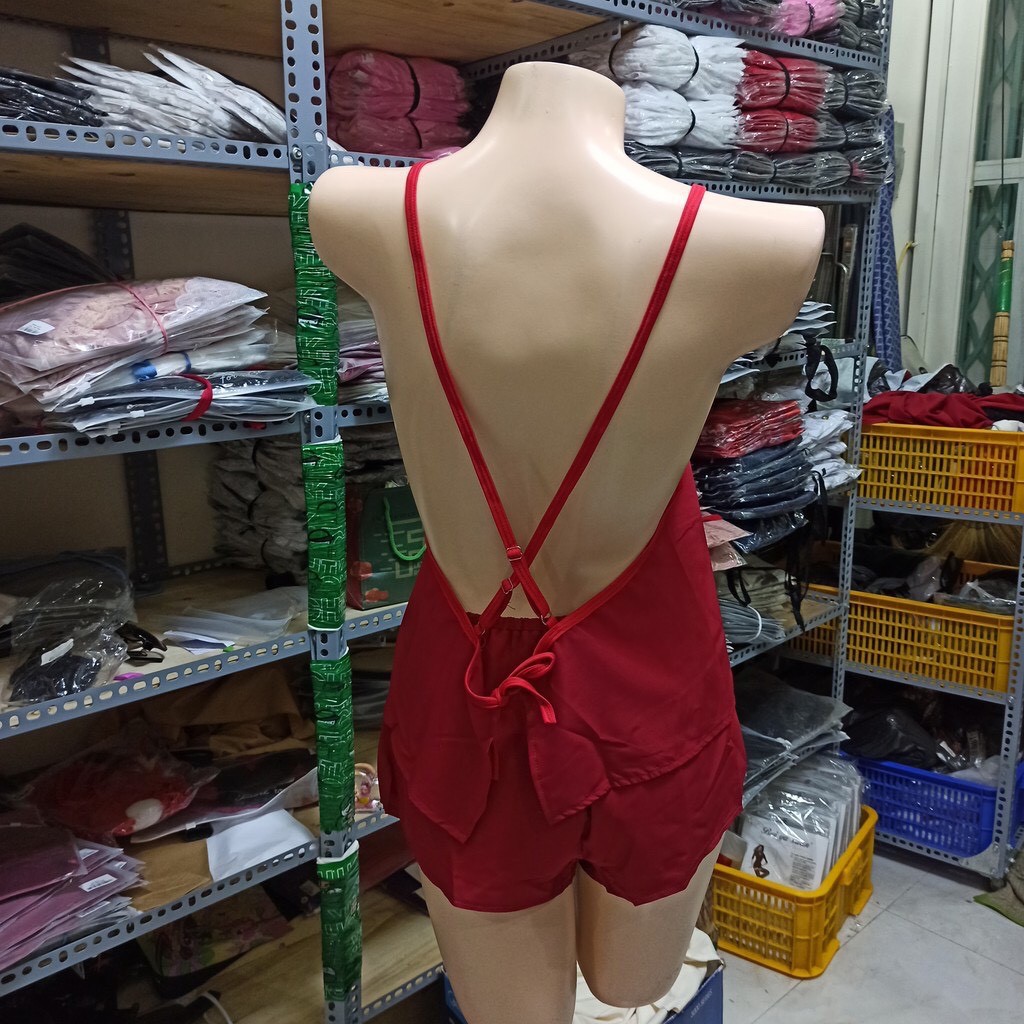 Set đồ ngủ cột dây đan chéo cực xinh Sherry Store S069 | BigBuy360 - bigbuy360.vn