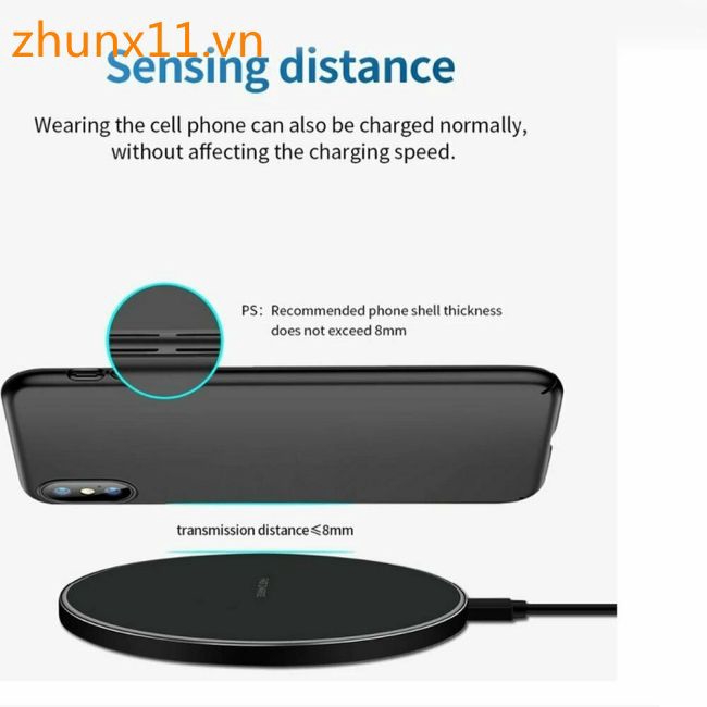 Luxury Qi Fast Wireless Charger for Samsung Galaxy S10 Plus S9 S8 S7 Note 9 8