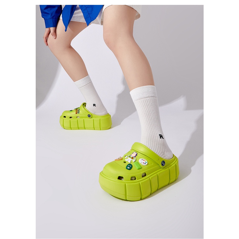 Dép sục nữ Cross Gấu Kaws,Toy Story đế độn 3cm tăng chiều cao đi siêu nhẹ thời trang ulzzang Hàn Quốc TH-70
