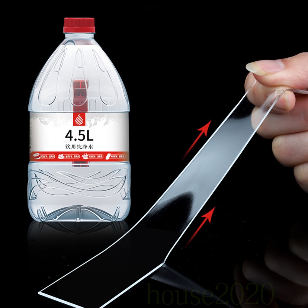 Cuộn Băng Keo Hai Mặt Nano Trong Suốt 1m Có Thể Tái Sử Dụng Tiện Lợi 2020