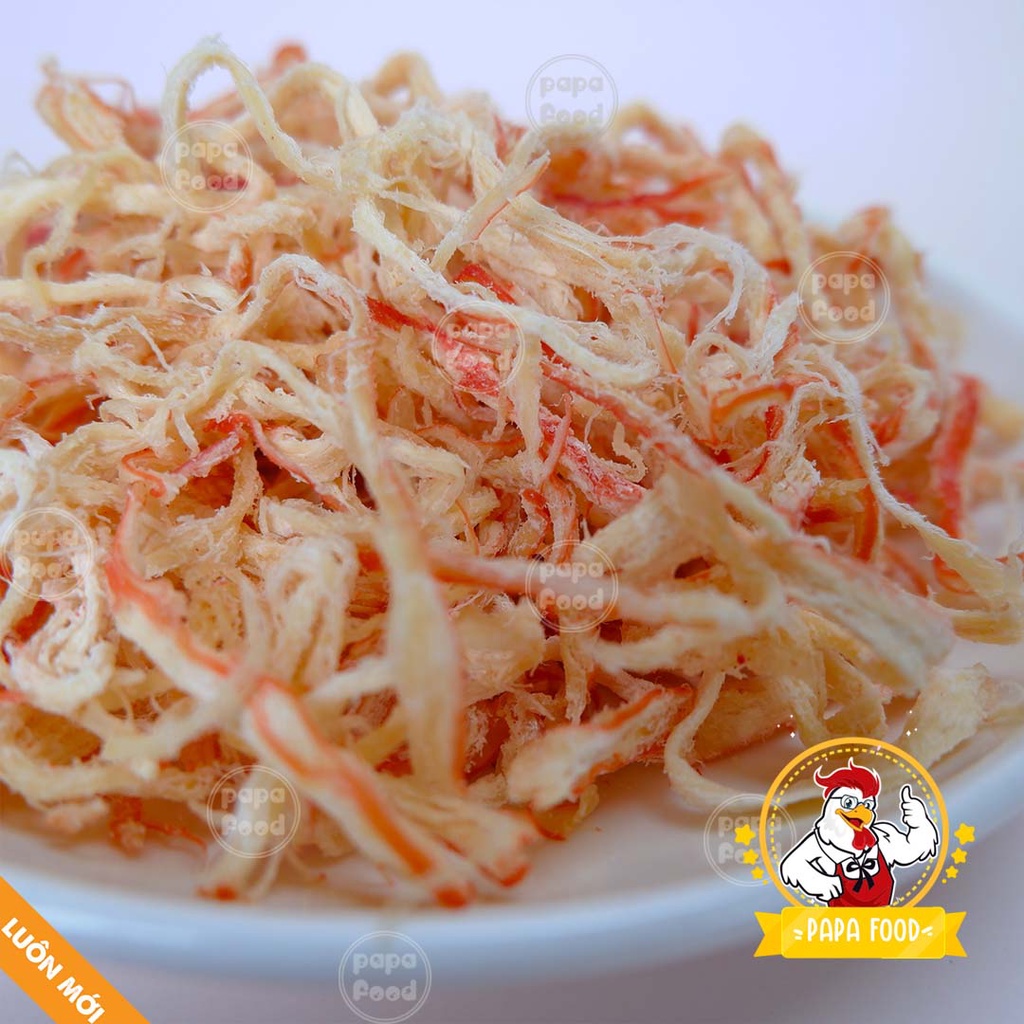 Mực khô hấp nước cốt dừa xé sợi 300g, khô mực hấp dừa xé sợi PAPA. Ăn vặt Hà Nội | BigBuy360 - bigbuy360.vn