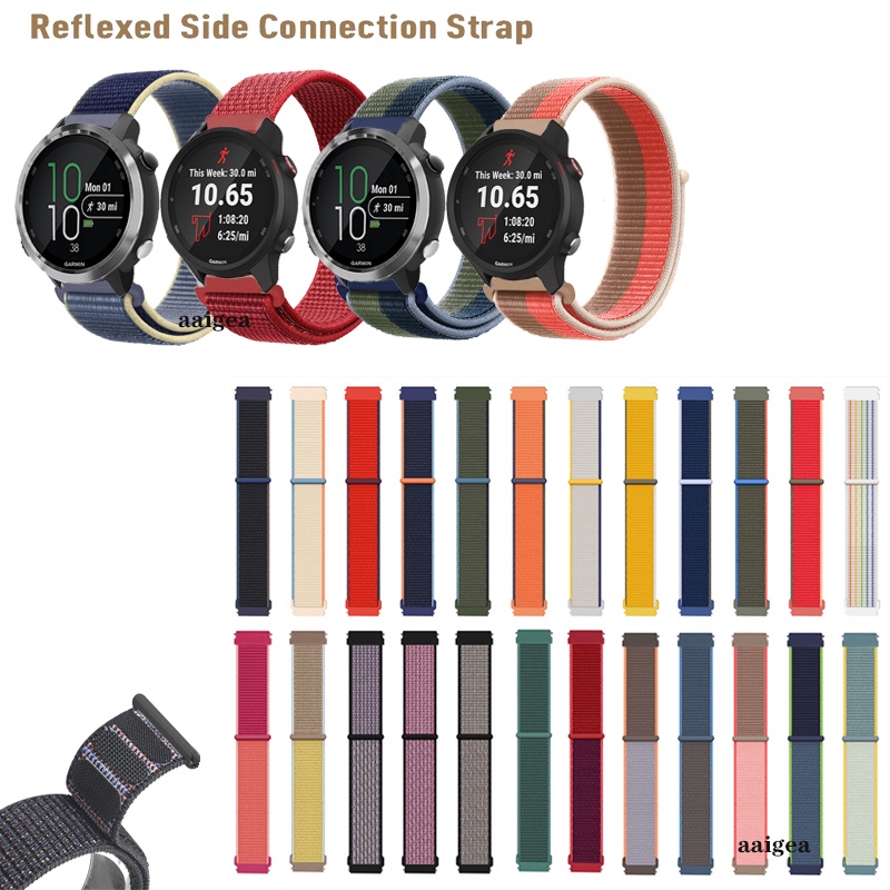 Dây Đeo Sợi Nylon Cho Đồng Hồ Thông Minh Garmin Forerunner 645 645M 245 245M / Venu Sq 2 / Vivoactive 3