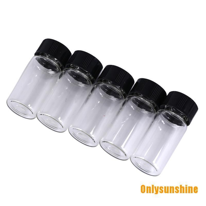 Bộ 5 Lọ Thủy Tinh Trong Suốt Dung Tích 5ml Kèm Tay Cầm Tiện Dụng