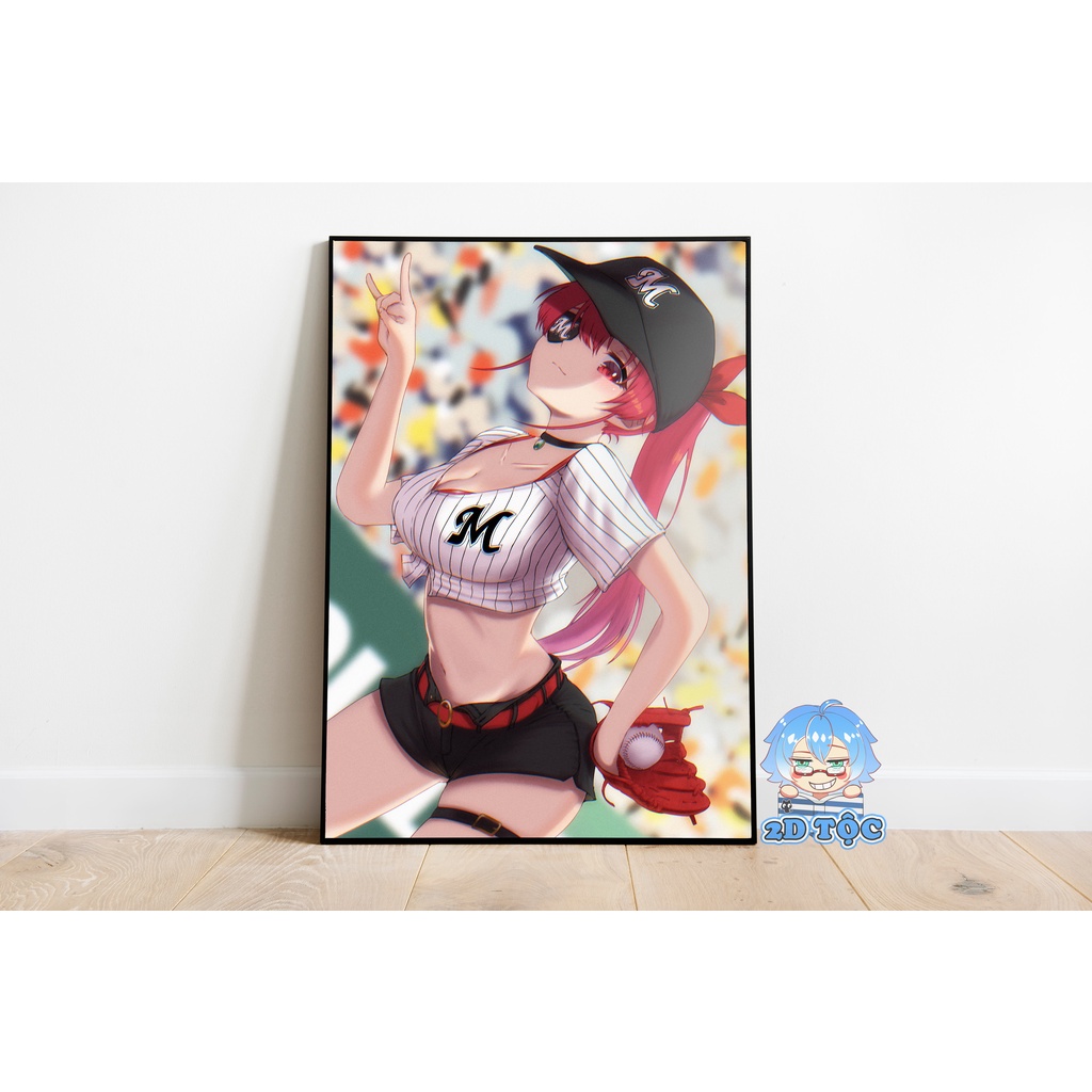 Ảnh poster A3 Houshou Marine Hololive (10) chất liệu giấy cao cấp - 2D Tộc Shop