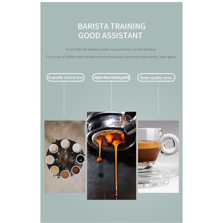 💎Giỏ Lọc Cà Phê Bằng Thép Không Gỉ 58mm 1 / 2 Cho Máy Pha Cà Phê Espresso