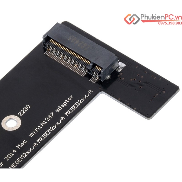 Adapter gắn ổ cứng SSD M2 NVMe cho Macbook Mini 2014. Nâng cấp dung lượng, thay mới ổ cứng SSD M.2 NVME cho Macbook Mini