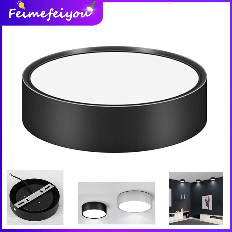Đèn LED hình trụ 5W 110-265V 3000-6500K ánh sáng trắng/đen trang trí nhà bếp/phòng khách