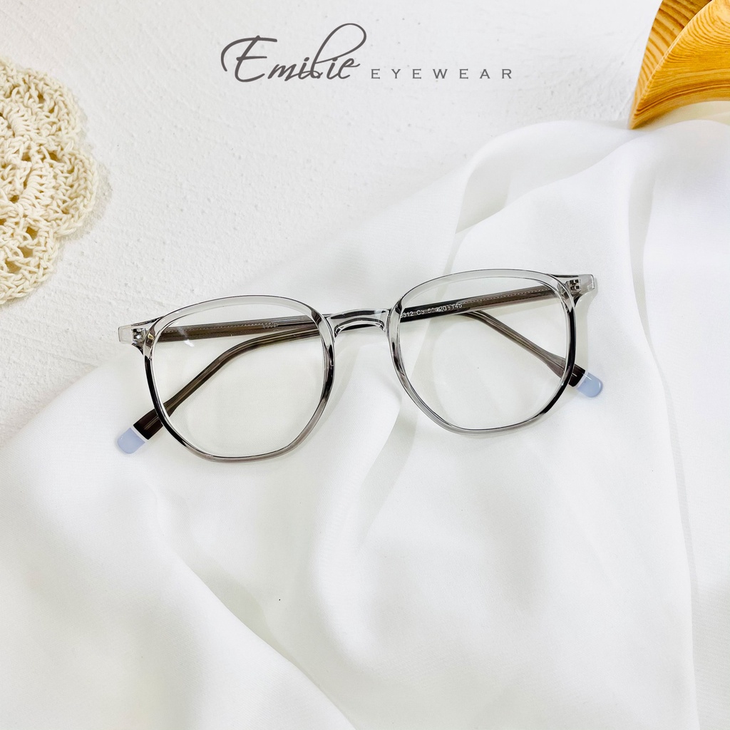 Gọng kính nữ nhựa dẻo cốt kim loại siêu chắc chắn Emilie eyewear phụ kiện thời trang 8312