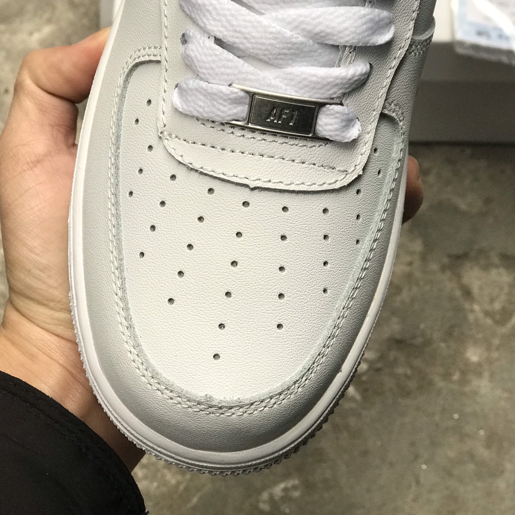 Giày thể thao AF1 Trắng nam nữ da miếng mới về, Giày air force one | BigBuy360 - bigbuy360.vn