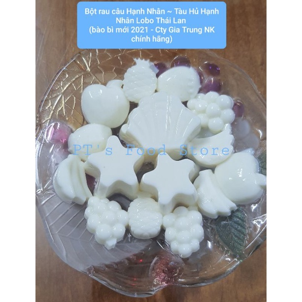 [Lobo Thái] Bột rau câu Hạnh Nhân ☆Mẫu Mới☆ 130g /Agar Dessert Mix Almond Flavour  Mịn như Tàu Hủtopping trà sữa, chè