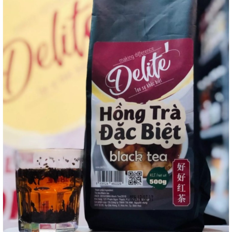 Nguyên liệu trà sữa thượng hạng - Hồng Trà Đặc Biệt Black Tea Delite 500g