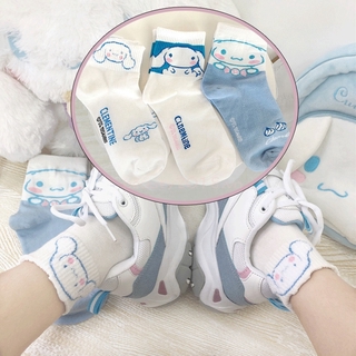 Vớ Cotton Thể Thao Cổ Vừa In Hình Cún Dễ Thương Cho Học Sinh