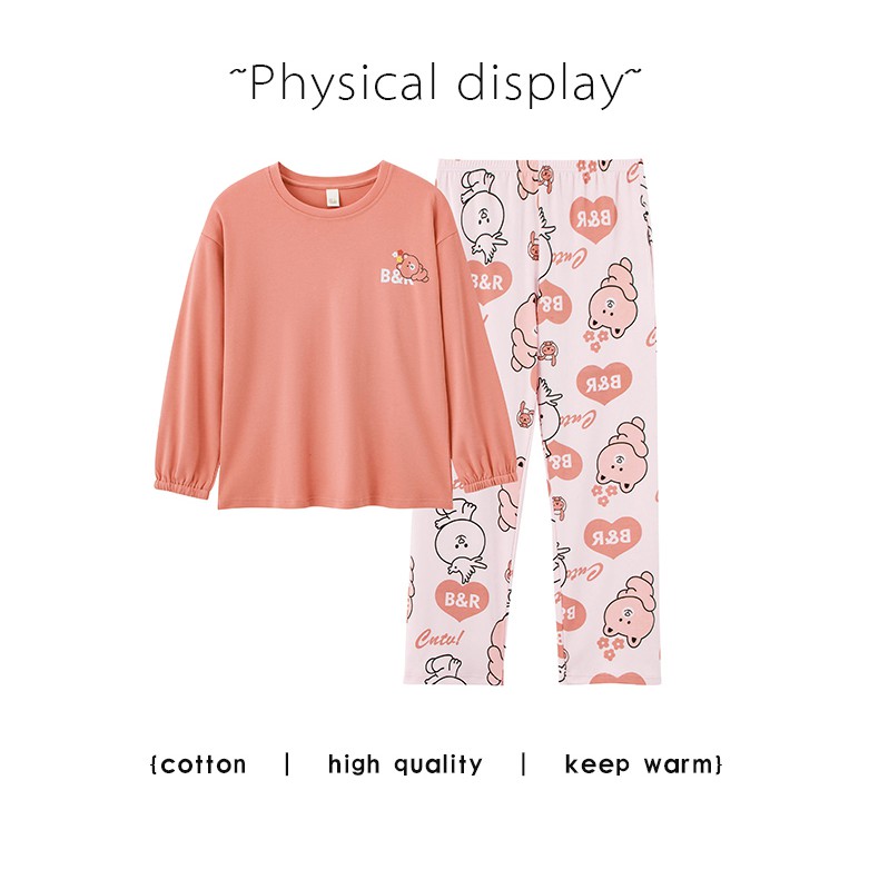 Đồ mặc nhà nữ thu đông chất cotton mịn đẹp - MH5129 | BigBuy360 - bigbuy360.vn