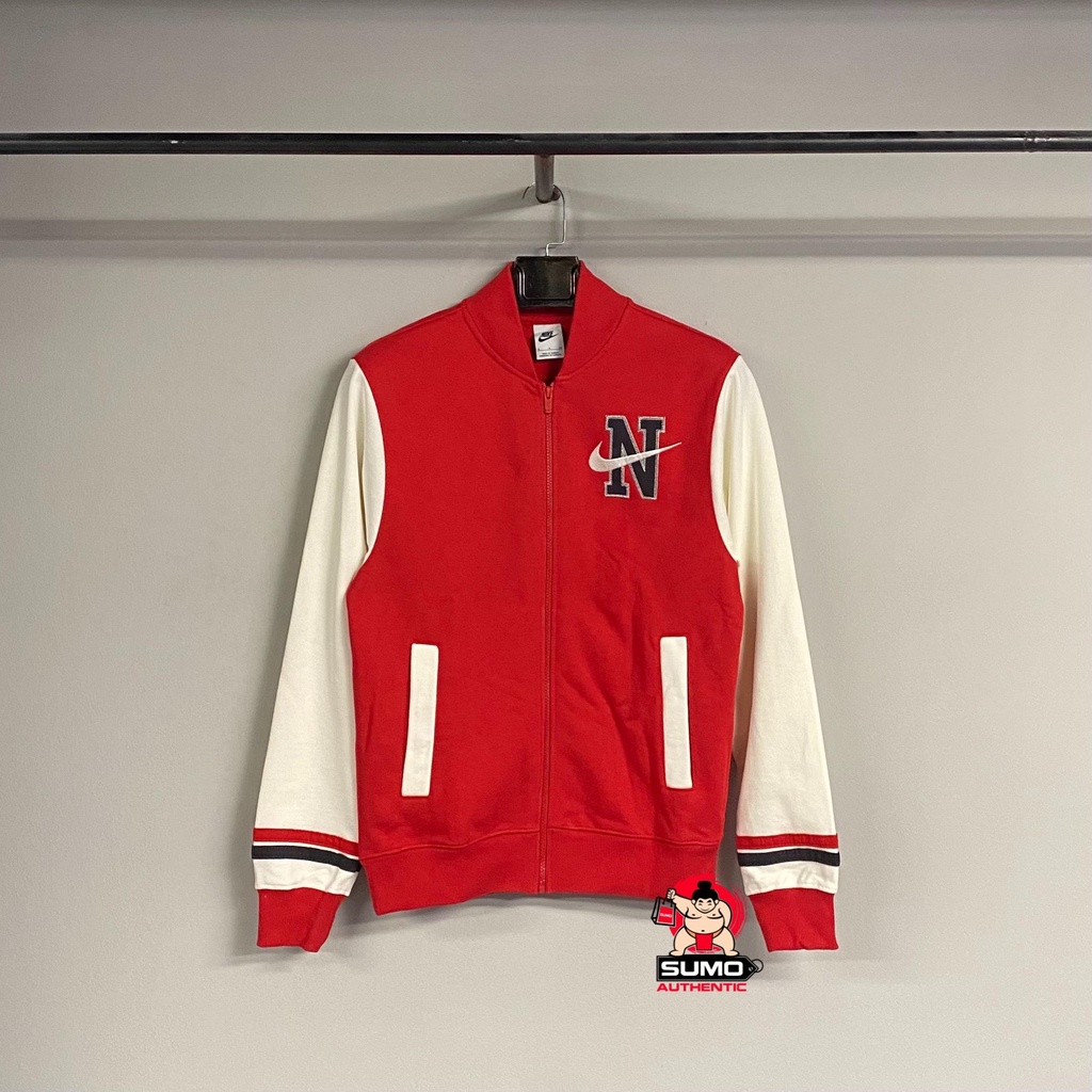 Áo Thể Thao Nike Màu Đỏ-Nike Sportswear Varsity-Retro-Fleece-DZ2551-657- Sumoauthentic